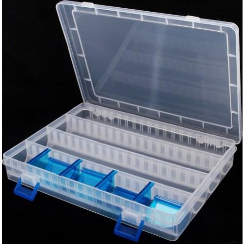 TSURINOYA Plastic Lure Fishing Box 25x18x4cm Monolayer Inter-layer Waterproof Fishing Lure Tackle Storage Box Pesca Accessories