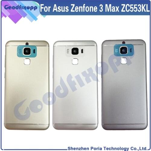 For Asus Zenfone 3 Max ZC553KL Battery Back Cover Rear Case Cover Rear Lid For Zenfone 3Max X00DDB X00DDA X00DD Parts Replacemen