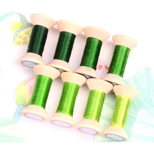 20m Green Suzhou DIY Common Color Silk Line Branch Manual Spiraea Embroidery thread