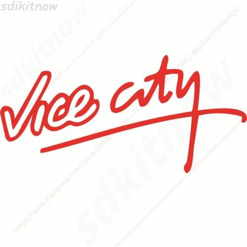 1pc New Vice City car motorcycles Funny Helmet window Fender sticker vinly PVC waterproof GTA5 Decals Decoration