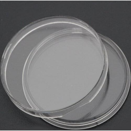 10pcs 35mm Applied Clear Round Cases Coin Storage Capsules Holder Round Plastic