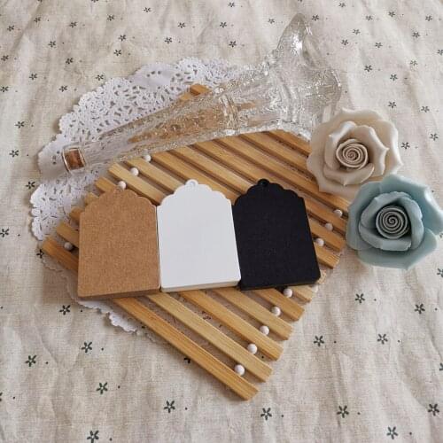 4*6cm DIY Apparel Garment Tags Square Flower Head Hanging Baking Mark paper Cardboard Clothing Blank Label 400 pcs/lot