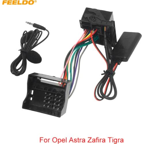 FEELDO Car Bluetooth Module AUX-in Audio MP3 Music Adapter For Opel Astra Zafira Tigra Stereo Wire Harness