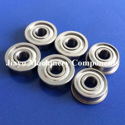 Free Shipping 50 PCS SFR3ZZ Flanged Bearings 3/16 x 1/2 x 0.196 inch Stainless Steel Flange Ball Bearings DDRF-3ZZ
