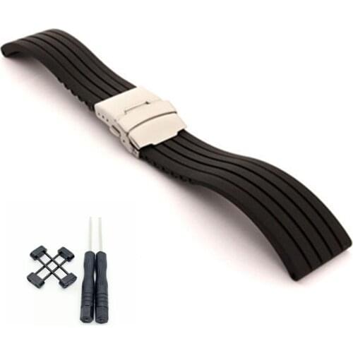 For Suunto Core For Note Rubber / Silica gel Rubber Watch Strap / Band and Adapters and Screwdiver Watchband