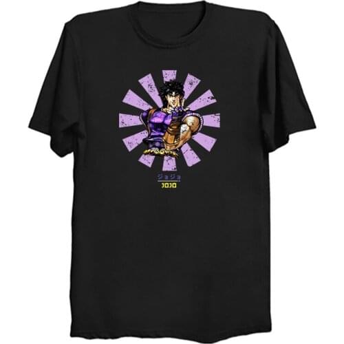 Jojo Bizarre Adventure Fashion Anime T-shirt Men Cool Funny Cartoon Summer T Shirt Graphic Casual Tshirt Streetwear Top Tee Male