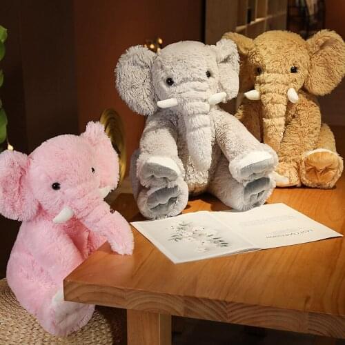 45CM Baby Sleeping Accompany Toy Eight Colors Elephant Plush Toy Soft Elephant Doll Cute Elephant Pillow Kids Birthday Gift