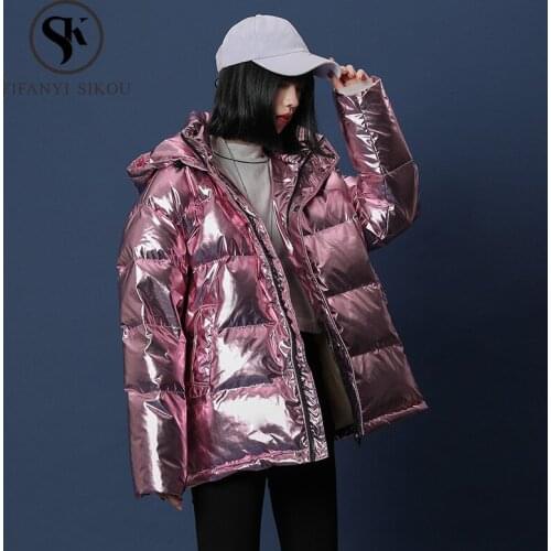 Winter jacket Women Thick Warm Hooded Parkas Fashion Loose Short Cotton Padded Coat Womens Streetwear 2019 New Winter Coats