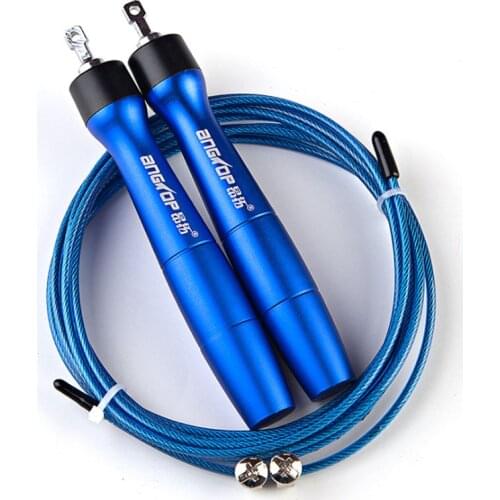 Metal speed wire bearing skipping rope adult children lu handle fitness racing competition examination training rope