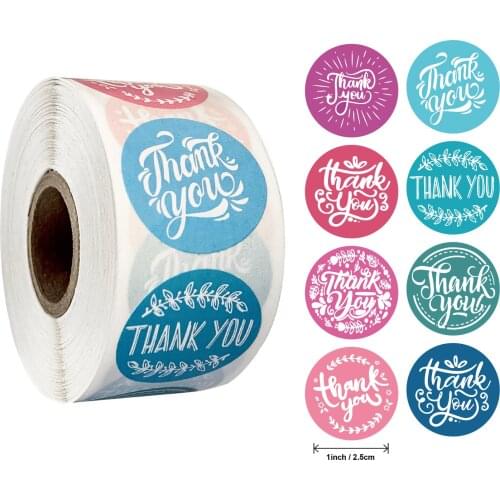 50pcs Gift Sealing Stickers Love handmade thank you washi tape sticker rolls for packging decoration thanks label set