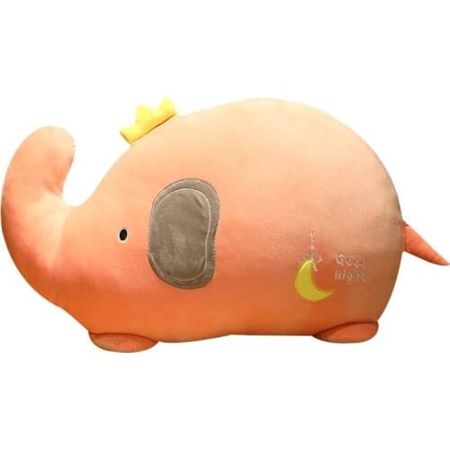 80cm Cute Elephant Plush Pillow Comfortable Bedside Cushion Long Animal Pillow Kawaii Girls Birthday Gift Home Decoration