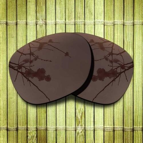Polarized Replacement Lense For-Oakley Garage Rock Sunglasses Frame True Color Mirrored Coating - Brown Color Available