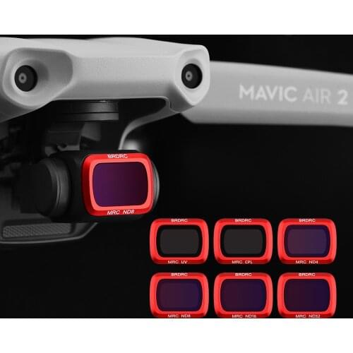 Adjustable CPL Filter for DJI Mavic Air 2 Drone Camera Professional Lens Filters Set UV ND 4 8 16 32 Mavic Air 2 Lens Accessory