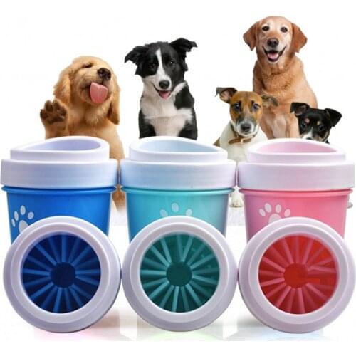 Dog Foot Washer Cup Paw Clean Brush Quickly Washer Dirty Cat Foot Cleaning Soft Silicon Brush Small&Large Dogs Paw Cleaner