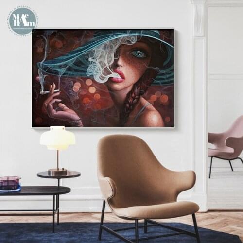 Nordic Modern Figure Fashion beauty Watercolor Colorful Canvas Painting Poster Print Decor Wall Art Pictures For Living Room