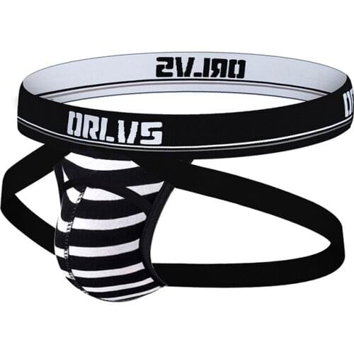 Mens Underwear Panties Smooth G-strings Lingerie Underwear Brief Tangas Thongs Underpants Soft Fabric Stripe Thong Briefs