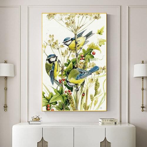 Animal Bird Printed 11CT Cross-Stitch DIY Embroidery Set DMC Threads Needlework Handiwork Handmade Sewing Promotions Design