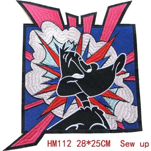 High-end Fashion Cartoons Bomb Duck Anime Icon Embroidered Applique Patches for Clothing DIY Icon Group on Badge on the Backpack