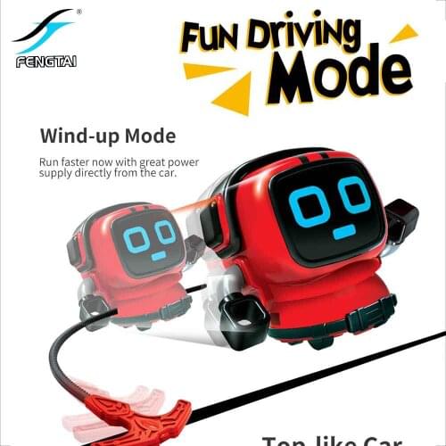 Fun and Cute Spinnig Top Gyro-return Robot Toy Upper and Lower Body Can Be Separated and Flexible Arm Rotation