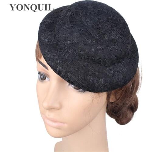 17 CM Size Wedding Lace Hat Base Fascinator Make For Women Bride Wedding Party Fascinator Hats DIY Hair Accessories Chapeau Cap