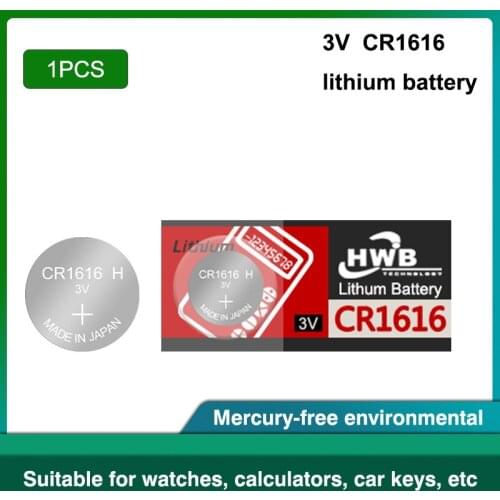 1pc/lot For maxell 3V CR1616 Button Cell Battery For Watch Car Remote Key cr 1616 ECR1616 GPCR1616 3v Lithium Battery