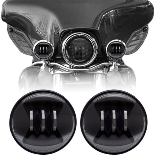 2pcs 4.5 inch LED Fog Lights 4-1/2" LED Projector Auxiliary Lights LED Passing Lights For Motorcycle Driving