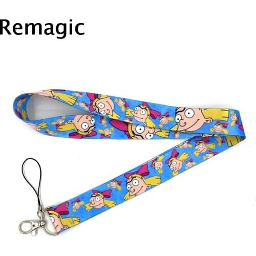 20pcs Funny Girl Cartoon Characters Lanyard for Keys Phone Cool Neck Strap Lanyard for Camera Whistle ID Badge webbings ribbons