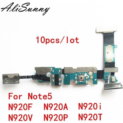 AliSunny 10pcs Charging Port Flex Cable for SamSung Note 5 N920A N920F N920P N920T N920i USB Dock Connector Mic Parts