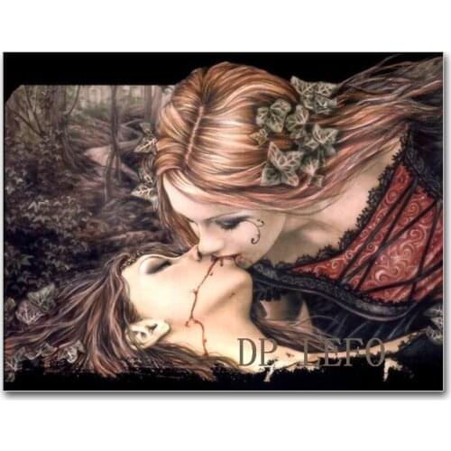 Victoria Frances Vampire Painter Diamond Painting Full Square/Round Drill 5D DIY Cross Stitch Embroidery Home Decor Wall Art