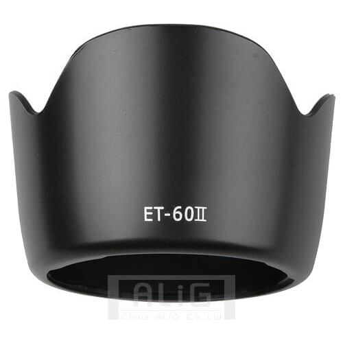 Camera Lens Hood ET-60 II ET60II Petal Bayonet for Canon EF 75-300mm F/4-5.6 III & EF-S 55-250mm f/4-5.6 IS Lens