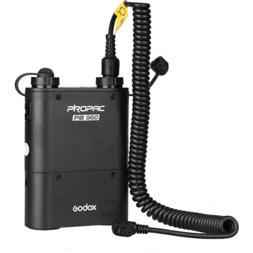 Godox PB960 Flash Power Battery Pack (Black) 4500mAh +Power Cable Cx For CANON Speedlite