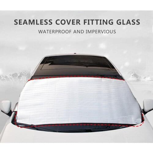 Car Windshield Snow Cover Anti-frost Snow Block Winter Front Windscreen Cover Sun Shade Ice Shield Dust UV Protector Car Styling