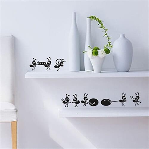 Furnishing Wall Sticker Cartoon Ant Decoration Glass Stickers Mirror Window Decor