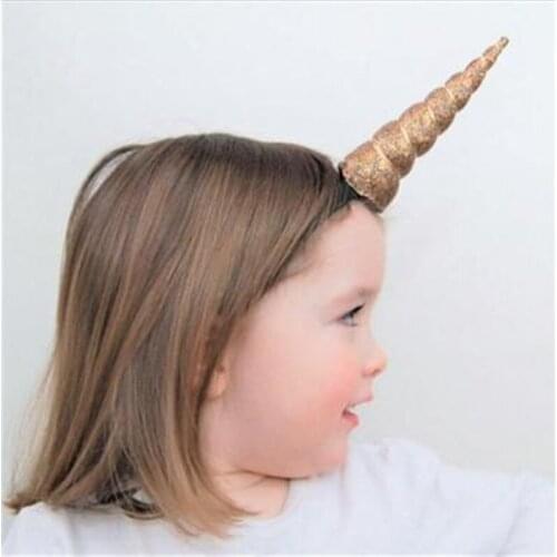 New Fashion Unicorn Headband Kids Glitter Unicorn Horns Hairband Children Unicorn Party Hair Band Cute Girls Hair Accessories