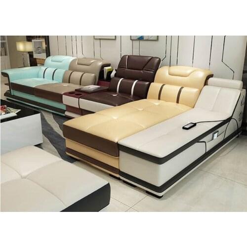 Living Room Sofa recliner corner sofa massage real genuine leather sectional sofas minimalist muebles de sala moveis para casa