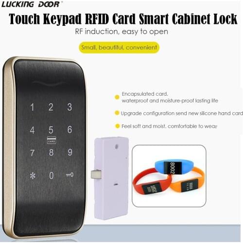 Touch Screen Digital keypad electronic locker lock Smart Password Cabinet Lock Conbination drawer lock for Sauna bath room