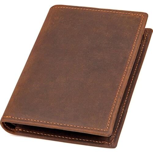 J.M.D Excellent Cowhide Leather Wallet With Coin Pocket Trendy ID Credit Card Holder Portable Money Purse R-8164-2R