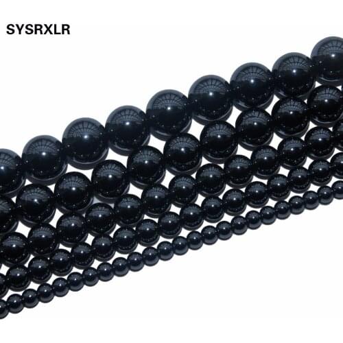 Free Shipping Natural Stone Black Hematite Round Loose Beads For Jewelry Making DIY Bracelet Necklace 4 6 8 10 12 MM Strand 16