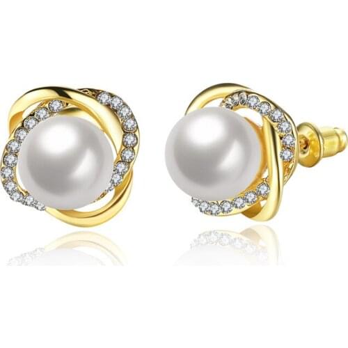 Серьги-гвоздики Luxugold China At AliExpress