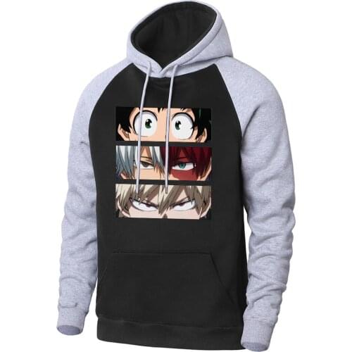 My Hero Academia Cartoon Mens Autumn Fashion Sweatshirts Hip Hop Long Sleeve Sweatshirts Casual 2021 Autumn Sprint Hoodie Tops
