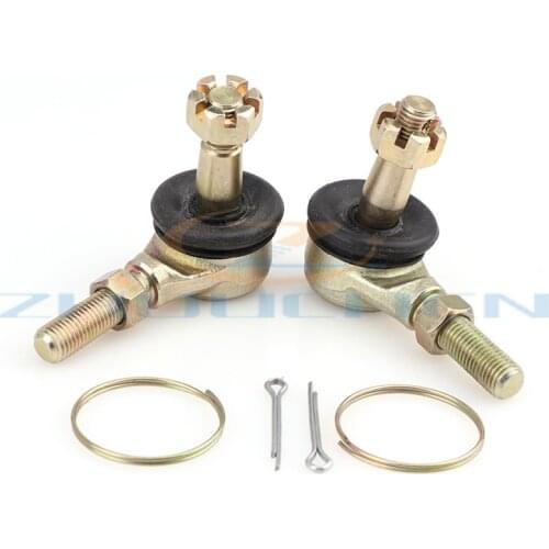 1 Pair M10 Left & Right Hand Thread Steering Tie Rod Ends Fit For Yamaha Banshee WARRIOR YFB YFM Raptor 250 350 400 ATV Parts