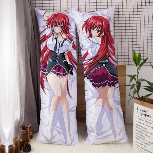 High School DxD Rias Gremory Dakimakura Cover Hugging Fullbody Anime Pillow Cover 2WAY Peachskin Otaku Bedding Pillowcase