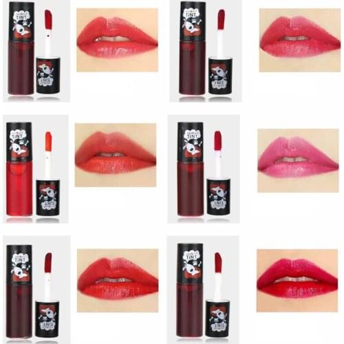 New lipstick 1 boxed 6PCS lipstick water lip color cartoon lipstick water lip glaze color easy to paint lasting moisturizing cos