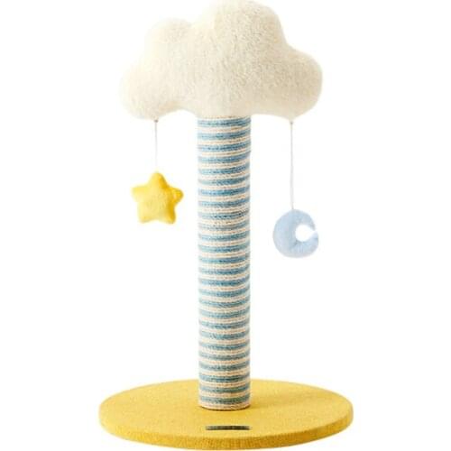 Cloud Column Cat Climbing Frame Grinding Claws Jute Column Cat Tree Small Jumping Platform Playing Cat Climbing Frame Pet Toy