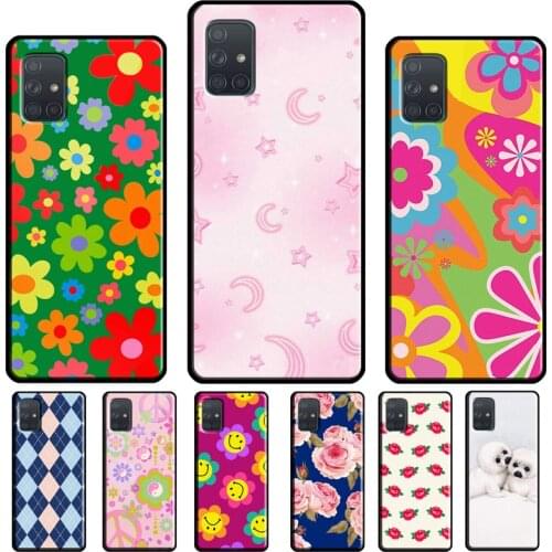 Peacr N Luv Flower Power Slumber Party For Samsung Galaxy A72 A32 A12 A51 A71 A01 A02S A20e A21S A50 A70 A40 A42 A52 Phone Case