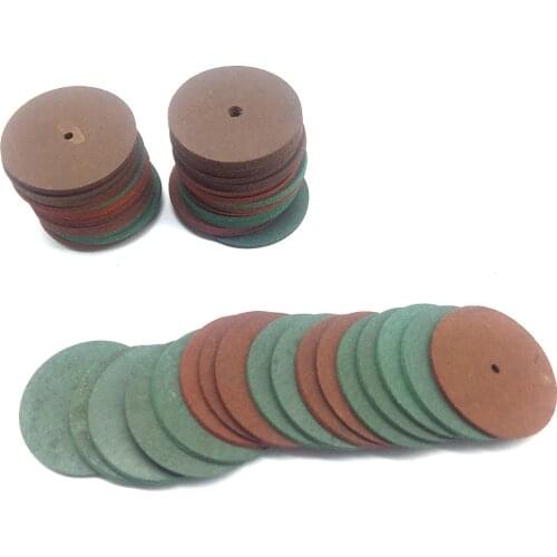 100PCS Assorted Jewelry Super Fine Rubber Polishing Wheels 22MM x1MM Mixed Color Jewelry Buffing Tool
