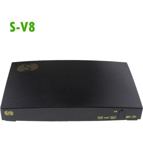 In Stock V8 HD Satellite Receiver S-V8 support 2xUSB USB Wifi WEB TV Cccamd Newcamd YouTube YouPorn Weather Forecast V8