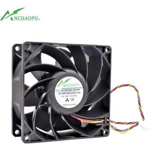 ACP9238B-24 92x92x38mm 92mm fan DC24V 0.35A Double ball bearings Large air volume cooling fan for inverter power supply