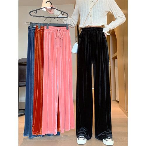 WAVMIT Women's Velvet Trousers