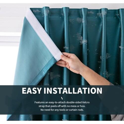 Velcro Curtains In The Living Room Green Curtains for Room Hall Windows Home Decoration Home Interior Luxury Curtain Blackout